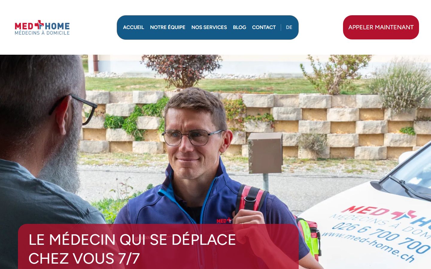 Page d'accueil de med-home.ch